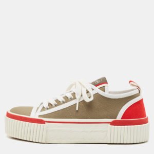 Christian Louboutin Multicolor Canvas Pedro Sneakers Size 38.5