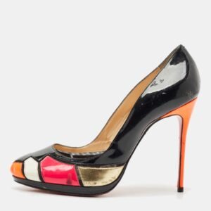 Christian Louboutin Multicolor Patent Leather Astrogirl Pumps Size 38.5