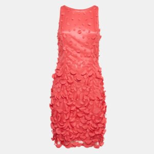 Class by Roberto Cavalli Pink Embellished Sleeveless Short Dress M