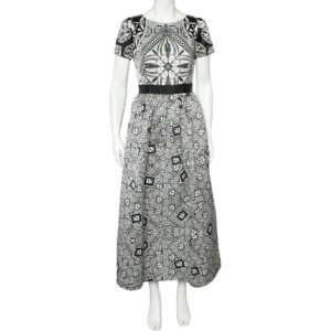 luxury-women-class-by-roberto-cavalli-used-clothes-p597851-007-2 Class Cavalli Monochrome Printed Sateen Maxi Dress M