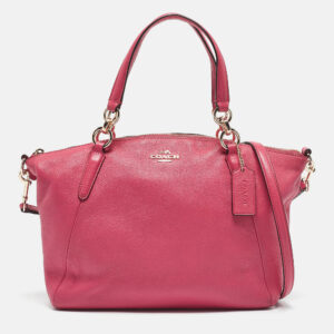 Coach Pink Leather Small Kelsey Satchel