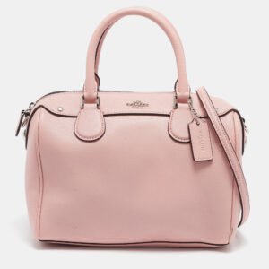 coach pink leather mini bennett satchel