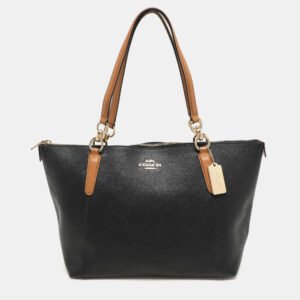 Coach Black Leather Ava Tote