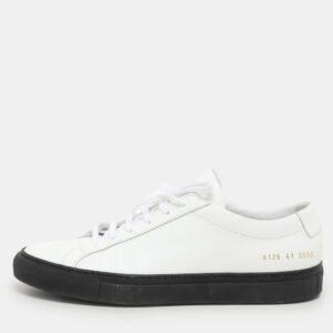 Common Projects White Leather Achilles Sneakers Size 41