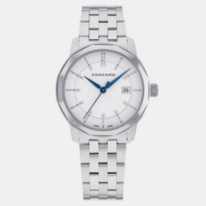 Concord Silver Stainless Steel Bennington 0320403 Quartz Women's Wristwatch 31 mm