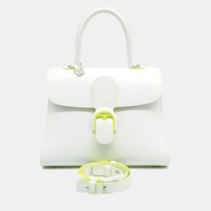 Delvaux White Leather Briand MM bag