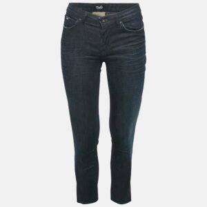 D&G Blue Washed Denim Raw Edge Jeans S Waist 26"