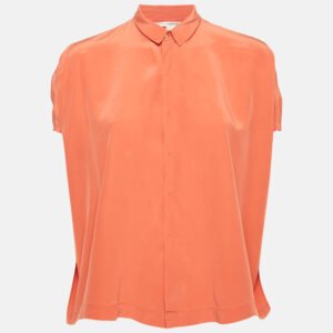 Diane Von Furstenberg Peach Pink Silk Eris Top XS