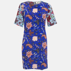Diane Von Furstenberg Multicolor Printed Silk Shift Dress M
