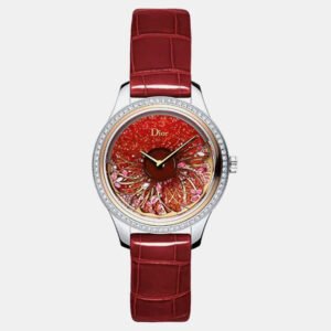 luxury-women-dior-new-watches-p1158766-001 Dior Red MOP 18k Rose Gold Stainless Steel Grand Bal Cd153B2X1007 Automatic Women's Wristwatch 36 mm