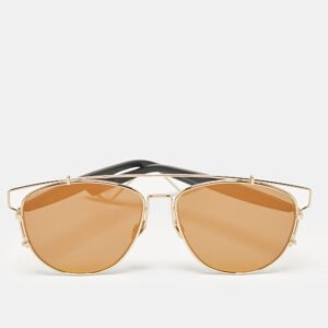 Dior Gold/Black DiorTechnologic Aviator Sunglasses
