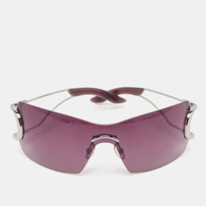Dior Diorly 2 Purple Silver Tone 6LBNP Shield Sunglasses