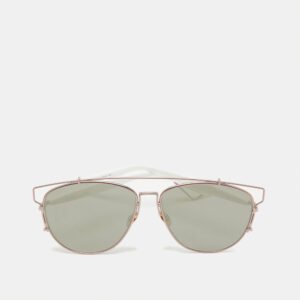Dior Two Tone/Grey Mirrored DiorTechnologic Aviator Sunglasses