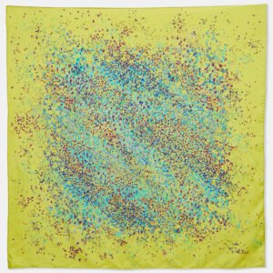 christian dior green printed silk scarf