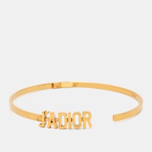 Dior J'adior Gold Tone Collar Necklace