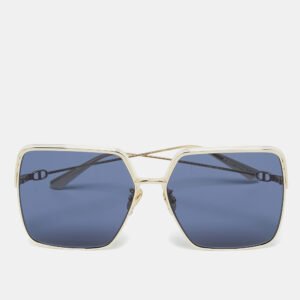 Dior Blue/Gold Tone Everdior SU1 Oversized Sunglasses