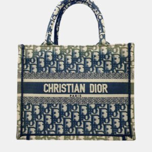 Dior Multicolor Canvas Small Book Tote Bag