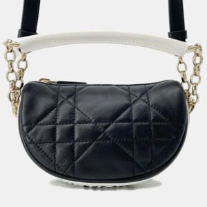 Dior Black/White Lambskin Dior Vibe Micro Handbag