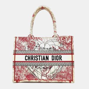Dior Multicolor Fabric Book Tote Bag 36