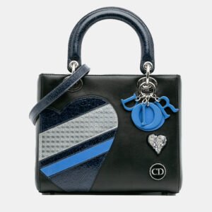 Tory Burch Black Patent Leather and Nylon Large Ella Tote