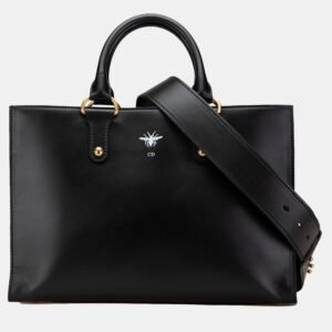 Dior Black Leather D Bee Satchel