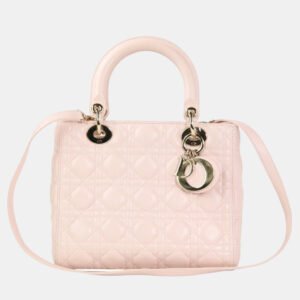 Christian Dior Lady Dior Pink Cannage Shoulder Bag