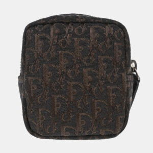 Dior Trotter Mini Brown Canvas Pouch Bag