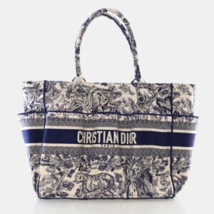 Dior Catherine Jacquard Toile De Jouy Tote Bag