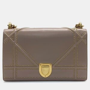 luxury-women-dior-used-handbags-p973550-001 Dior Indie Pink Leather Diorama Shoulder Bag