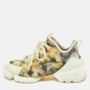 dior multicolor neoprene and pvc d-connect sneakers size 36
