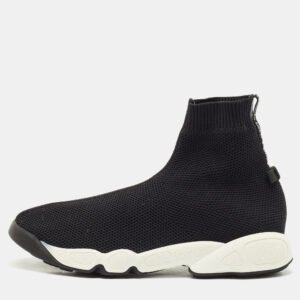 Dior Black Knit Fabric Sock Slip On Sneakers Size 38
