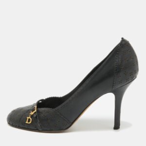 Salvatore Ferragamo Navy Blue Leather Loafers Size 41