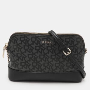 DKNY Grey Leather and PVC Crossbody Bag