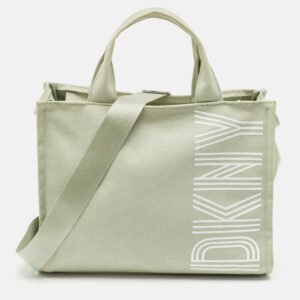DKNY Mint Green Canvas Medium Noa Tote
