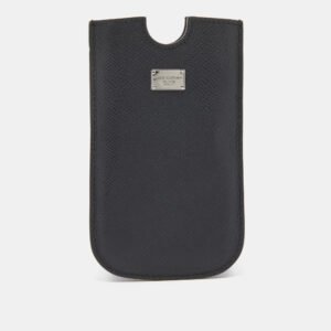 Dolce & Gabbana Black Leather SIII Smartphone Case