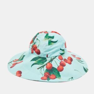 Dolce & Gabbana x Mytheresa Blue Cherry Print Cotton Hat