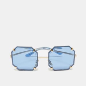 Dolce & Gabbana Blue/Gold Tone DG2216 Square Sunglasses