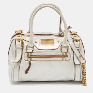 luxury-women-dolcegabbana-used-handbags-p1141572-012 Dolce & Gabbana Metallic Grey Leather Miss Easy Way Satchel