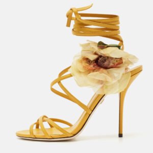 See by Chloe Light Gold Leather Lyna Slingback Sandals Size 41