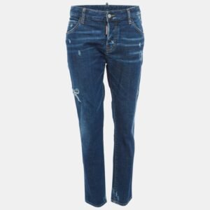 Dsquared2 Blue Distressed Denim Cool Girl Jean M