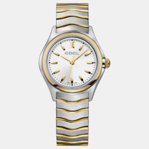 luxury-women-ebel-used-watches-p1152853-001 Ebel White Stainless Steel Wave 1216195 Quartz Women's Wristwatch 30 mm