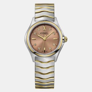 luxury-women-ebel-used-watches-p1152854-001 Ebel Brown Stainless Steel Wave 1216568 Quartz Women's Wristwatch 30 mm