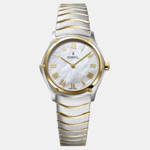 luxury-women-ebel-used-watches-p1152855-001 Ebel White Stainless Steel Wave 1216539 Quartz Women's Wristwatch 29 mm