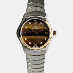 Ebel Brown Stainless Steel Sport Classic Limited Edition 1216608 Quartz Women's Wristwatch 29 mm