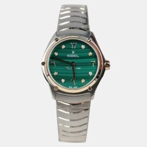 Ebel Green Stainless Steel Sport Classic 1216612 Limited Edition Quartz Women's Wristwatch 29 mm