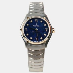 Ebel Blue Stainless Steel Sport Classic Limited Edition 1216613 Quartz Women's Wristwatch 29 mm