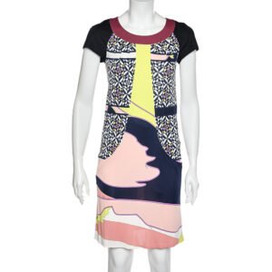Emilio Pucci Multicolor Printed jersey Shift Dress S