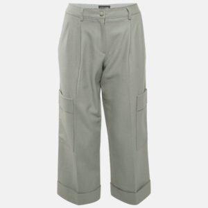 Emporio Armani Green Felt Cargo Pants M