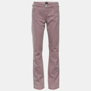Emporio Armani Pale Pink Denim Straight Fit Jeans M