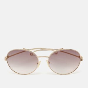 Etro Grey/Gold Gradient ET118S Round Sunglasses